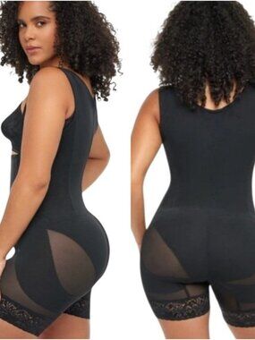NEW Ardyss Black Body Magic Shapewear Bodysuit -Sleek Sculpting Shorts Womens 28
